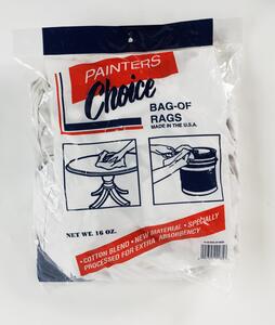 WHITE KNIT RAGS 1 LB BAG